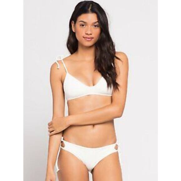 L*Space Daisy Bikini Top in Cream Size Small NWT - Picture 1 of 7